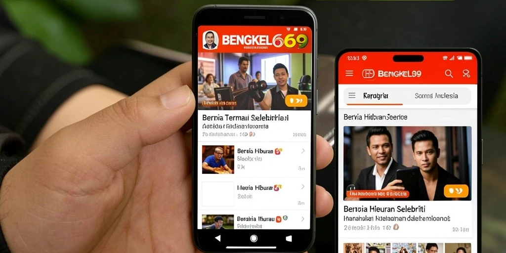 Tampilan antarmuka BENGKEL69 yang menarik dan informatif.