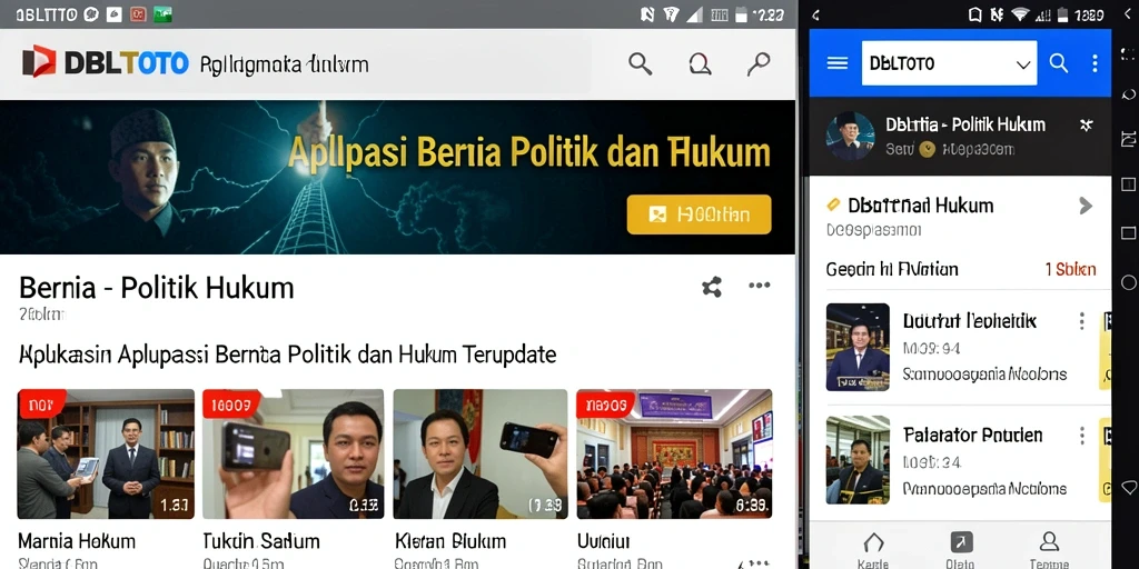 Antarmuka DBLTOTO yang informatif dan mudah digunakan untuk berita politik hukum.