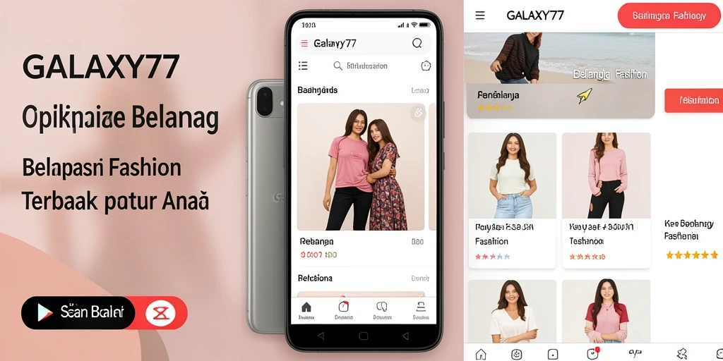 Tampilan antarmuka GALAXY77 yang modern dan menarik.