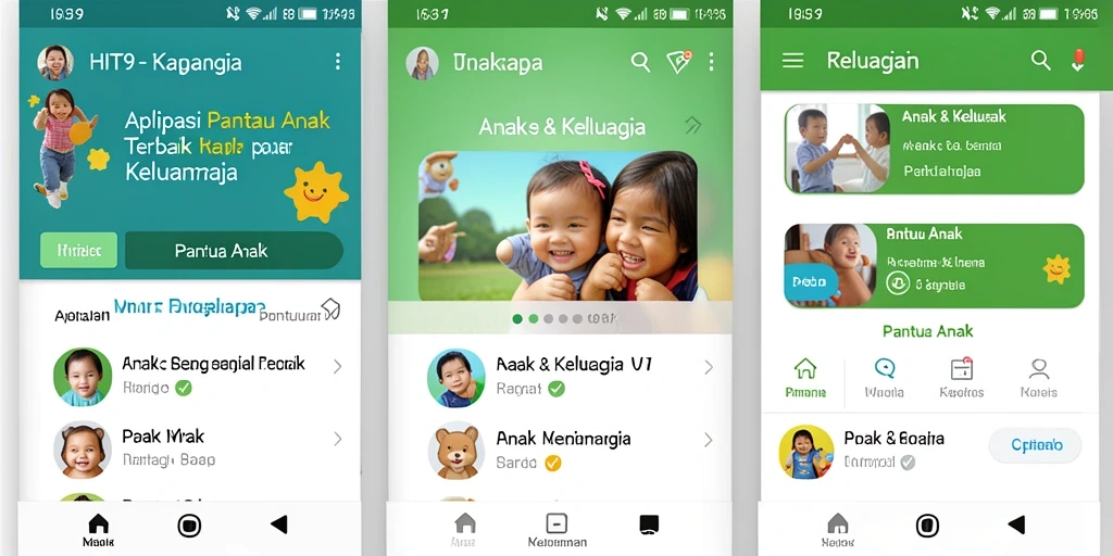 Tampilan antarmuka HIT9 yang user-friendly untuk pantau anak.