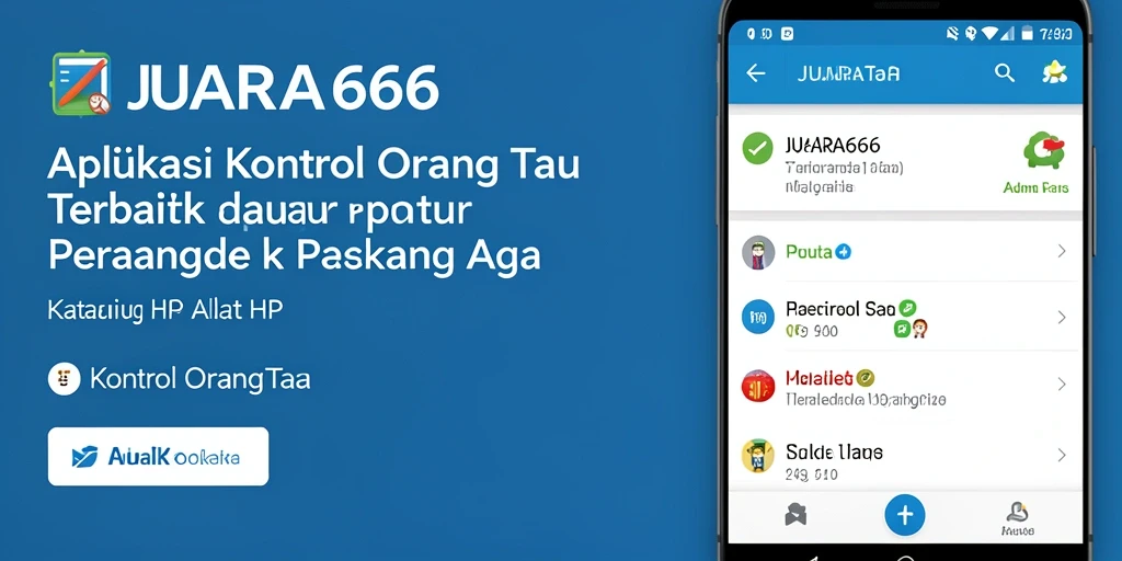Antarmuka JUARA666 yang lengkap dan mudah digunakan untuk kontrol orang tua.