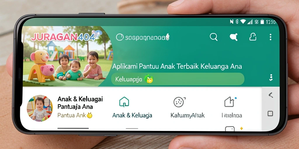 Tampilan antarmuka JURAGAN404 yang memudahkan pemantauan anak.
