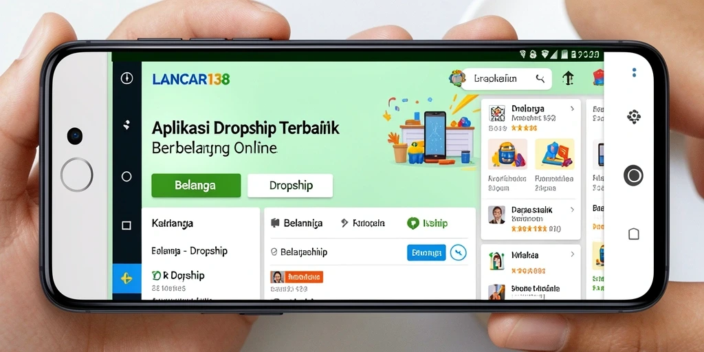 Antarmuka LANCAR138 yang user-friendly untuk aplikasi Dropship.