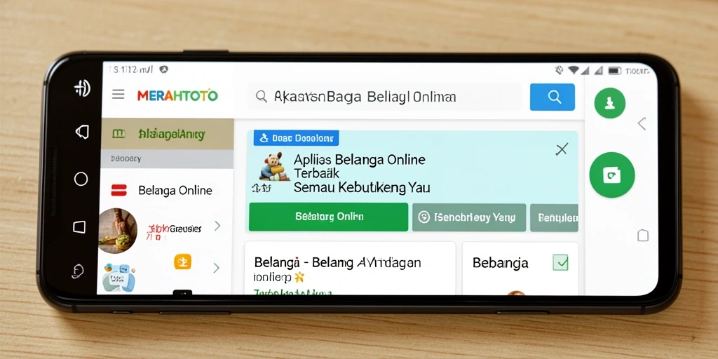 Tampilan antarmuka pengguna aplikasi MERAHTOTO yang menarik dan mudah digunakan.