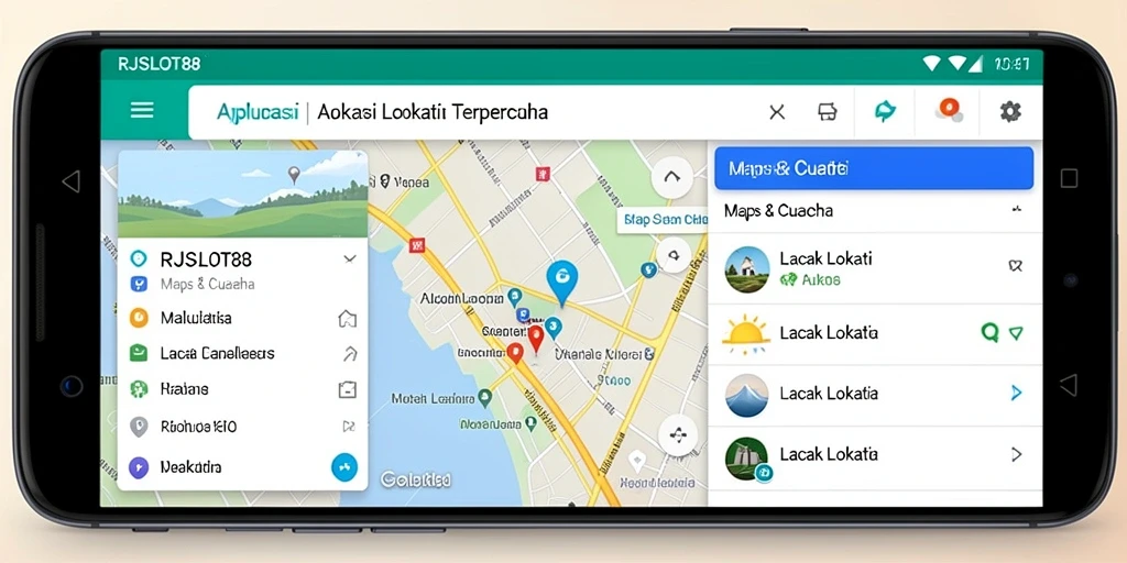 Screenshot utama RJSLOT88 menunjukkan antarmuka lacak lokasi yang intuitif.